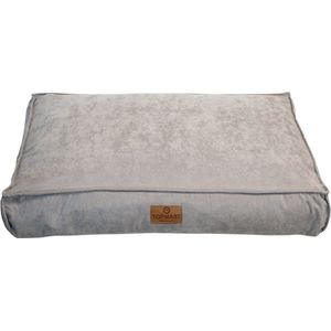 Topmast Velours Soft Serie - Hondenkussen - Zilvergrijs - Maat XL - 116 x 84 cm - Hondenbed - Hondenkussens - Honden Ligbed