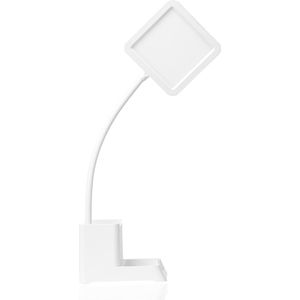 LED-batterij bureaulamp met penhouder - Draadloos leeslicht met USB-oplaadpoort. 3 kleurtemperaturen, Dimmer en Geheugenfunctie - Batterijduur van 8 uur, Geweldig voor kantoor of slaapkamer