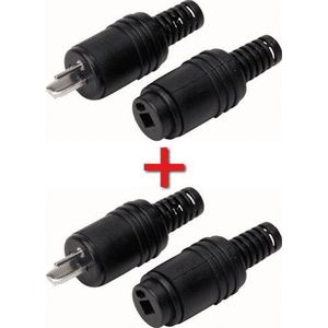 Kopp - Luidspreker DIN Stekker - Male/Female - Schroefbaar - 2 Sets