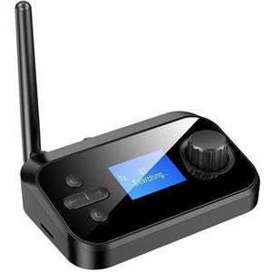 Bluetooth 5.0 Audio Zender/Ontvanger met microfoon - C41 - Optische audiokabel/Coaxiaal, 3.5mm Aux In - 3.5mm Aux Out