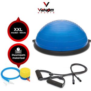 Venom Sports® X-BALL – Fitness – Balans Trainer – Anti-slip – 60 cm - Blauw