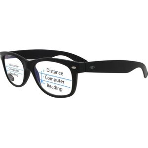 Noci Eyewear TAB013 +2.50 WF Multifocale Computerbril - BlueShields blauw licht filter lens - Zwart