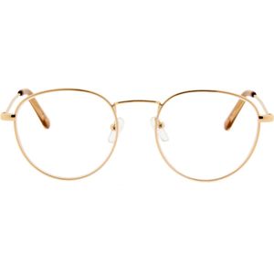 Noci Eyewear - SCG018 - Leesbril - Goudkleurig - Rond Metaal Frame