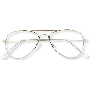 BlueShields SFG025 pilotenbril - Beeldschermbril - leesbril Goldy sterkte +2.50 Goudkleurig