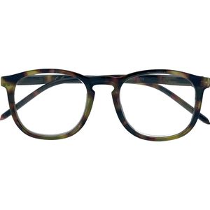 Noci Eyewear RNCD030 gerecyclede leesbril +3.00 - mat tortoise - incl. opbergzakje