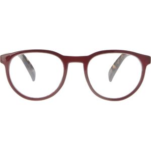 Noci Eyewear RCE350 Figo Leesbril +4.00 - Bordeaux montuur, tortoise pootjes