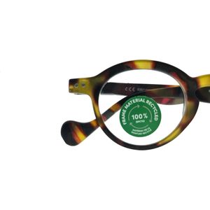 Noci Eyewear RRCD336 leesbril Morris +1.50 - Mat tortoise - incl. opbergzakje