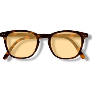 BlueShields YED215 Jibz Leesbril Beeldschermbril Xtreme blauw licht filter 80% +2.50 - Tortoise