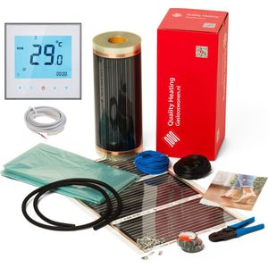 Quality Heating - Vloerverwarmingsfolie Set - Inclusief Digitale Thermostaat - Energiezuinig