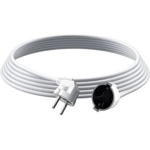 Quality Heating - Verlengsnoer - Wit - 3 Meter - 230 Volt - 16 Ampère
