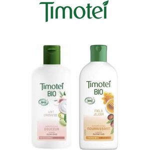 Timotei Bio Shampoo Honing Noot & Melk Duo Set - 2 x 250 ml