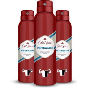 Old Spice Deodorant Body Spray Whitewater Bundelverpakking - 3 x 150 ml