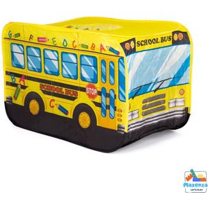 Maxenza 8154 Speeltent - Schoolbus - Een Kleurrijke Speeltent - Binnen & Buiten - Voor Jongens En Meisjes Vanaf 3 Jaar