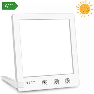CRYTIVE - Daglichtlamp met 5 Standen - Lichttherapie Lamp - Zonlicht Lamp - Lichttherapie Lamp voor Gezondheidsvoordelen - Daglichtlamp incl. Timer - 10.000 LUX - UV Vrij - Vernieuwde Versie