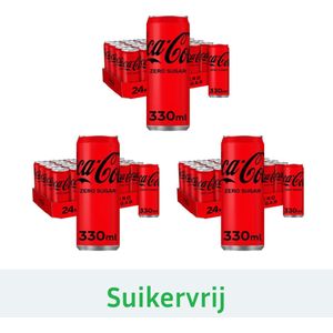 Coca Cola - Zero - sleekcan - Triple Pack - 3x 24x33 cl - NL