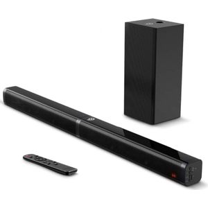 Happyment® Soundbars voor TV & PC - Bioscoop ervaring - Subwoofer - Bluetooth - 3D stereo surround sound USB - 100W