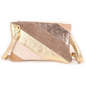 Giuliano Rainbow Metallic Schoudertas - Clutch Neutrals