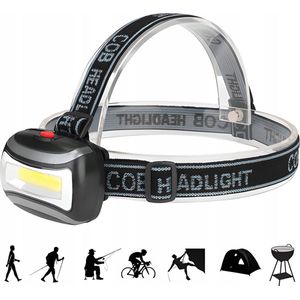 Hoofdlamp LED - Licht - 3 Lichtstanden - Kantelbaar - Verstelbaar - Draagbaar - Nacht - LED lamp - Hardloopverlichting - Sport Verlichting - Fiets Verlichting -