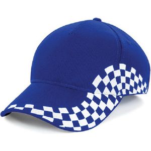 Eizook Unisex Grand Prix Baseball Cap - Blauw - Wit