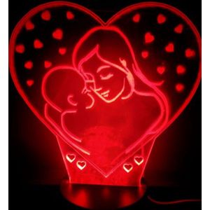 3D LED LAMP - MOEDER MET KIND