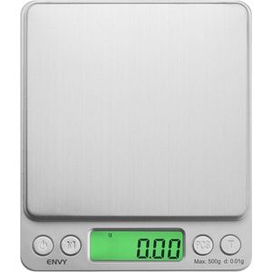 Digitale Weegschaal - NV-500 - Precisie Weegschaal - Roestvrijstaal - 500 gram