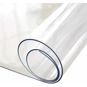 Generic Tafelbeschermer Glashelder 90 x 180 cm, 1,7 mm Dikte, 100% Transparant, Gemakkelijk Schoon te Maken en Waterdicht, Transparante Tafelkleed, Tafelbeschermer, Hoge Kwaliteit, Tafelzeil