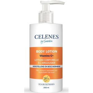 Celenes by Sweden Sea Buckthorn Body Lotion - Vitamine C+ - Voor Vette en Gecombineerde Huid - 200ml - Duindoorn Bodylotion