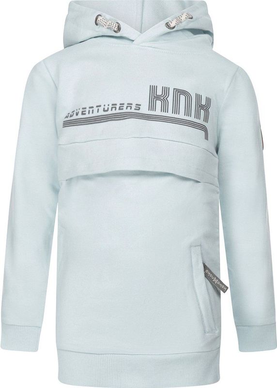 Koko Noko - Sweater - Licht Blauw - Met Print en Zak