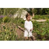 Koko Noko - Broderie Jurk - Gebroken Wit - Ruches op Heup en Pols