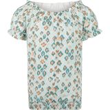 No Way Monday - R-girls - Blouse - Lichtblauw - Panterprint