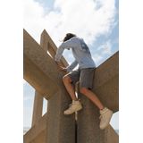 No Way Monday Denim Short Grijs