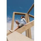 No Way Monday Denim Short Grijs