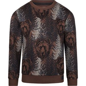 Koko Noko - Jongens Sweater - Donker Bruin