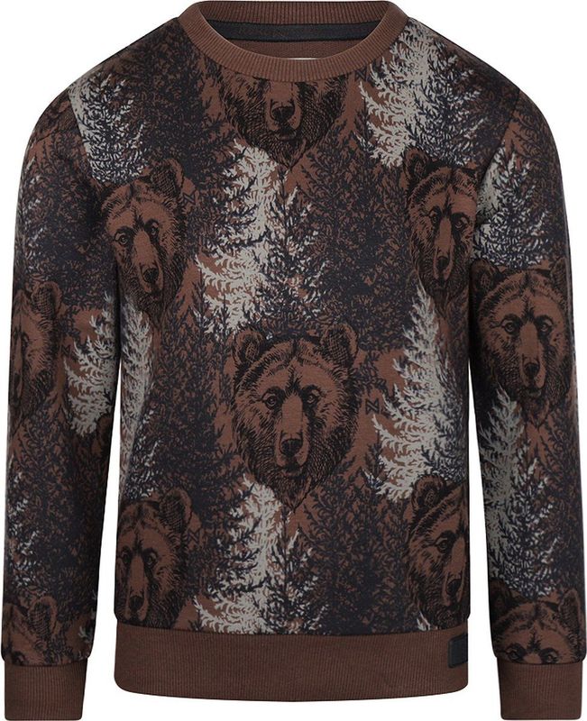 Koko Noko - Jongens Sweater - Donker Bruin