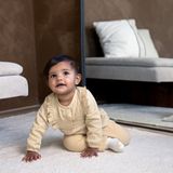 Dirkje - Broek - Zandkleur - Fijn Structuurtje - Elastische Band