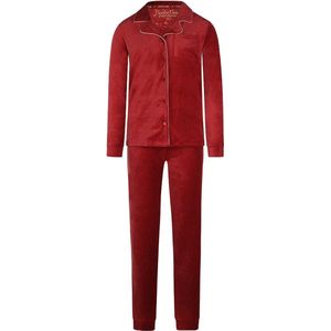 Charlie Choe - Dames Velours Set - Baksteenrood
