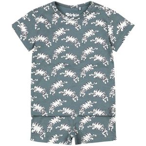 Dirkje - Shortama - Blauwgroen/Ivoor - Katoen