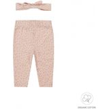 Dirkje - Bio Katoen - Broekje - Haarband - Light Dusty Pink - Maat 56