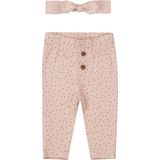 Dirkje - Bio Katoen - Broekje - Haarband - Light Dusty Pink - Maat 56