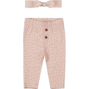 Dirkje - Bio Katoen - Broekje - Haarband - Light Dusty Pink - Maat 56