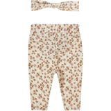 Dirkje - Broek Gebloemd - Haarband - Offwhite - Biologische katoen