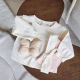 DIRKJE Blouse Ls - Gebroken Wit - Organic Cotton - Inclusief Hoofdband