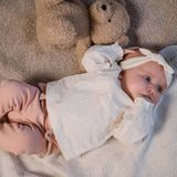 DIRKJE Blouse Ls - Gebroken Wit - Organic Cotton - Inclusief Hoofdband