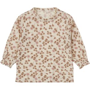 Dirkje T-Shirt Lange Mouw Print Off White