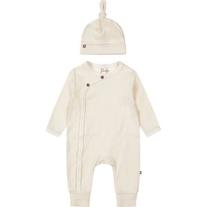 Dirkje Boxpak Offwhite met Muts - Lange Mouwen en V-hals