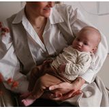 Dirkje T-Shirt Overslag Lange Mouw Off White