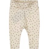 Dirkje - High Waist Broekje - Off White - Organisch Katoen - Blaadjesprint