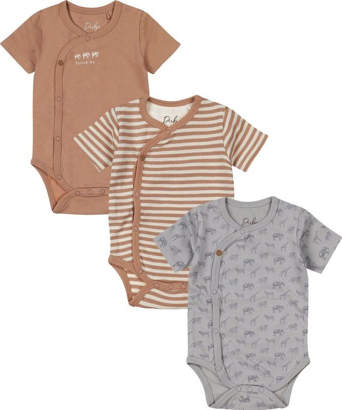 Dirkje - Rompers - Multi - 3 Stuks - Bio - Cotton