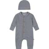 Dirkje - Faded Blue Boxpakje - Organisch Katoen - Inclusief Mutsje