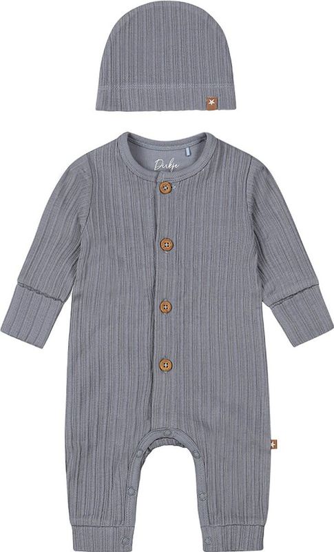 Dirkje - Faded Blue Boxpakje - Organisch Katoen - Inclusief Mutsje